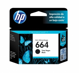 HP Cartucho 664 Negro Original