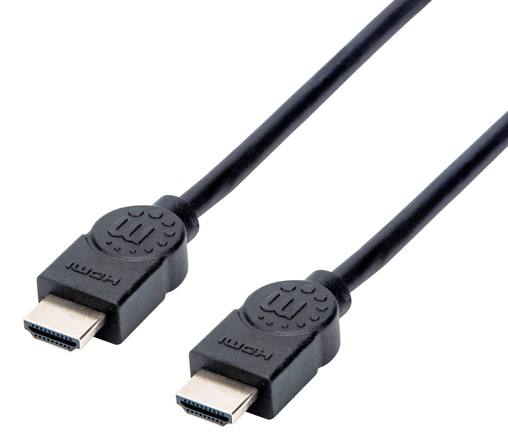 Manhattan Cable HDMI de Alta Velocidad, HDMI Macho - HDMI Macho, 4K, 30Hz, 3D, 5 Metros, Negro