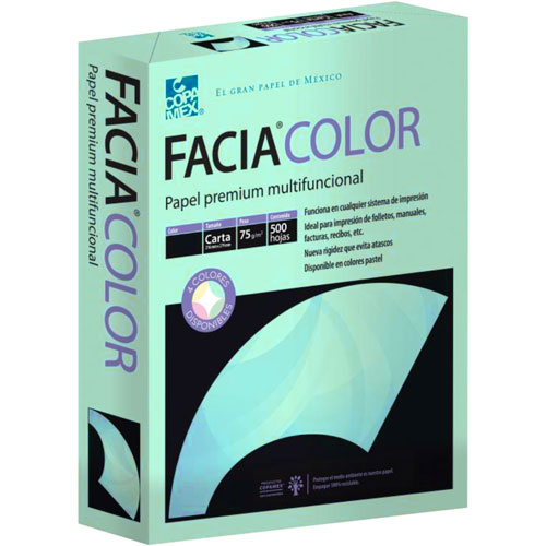 [Facia Verde] Facia Color Paquete Carta Color Verde C/500