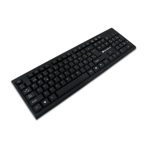 [TZ16TEC01-ALA] Techzone Teclado USB Alambrico Negro